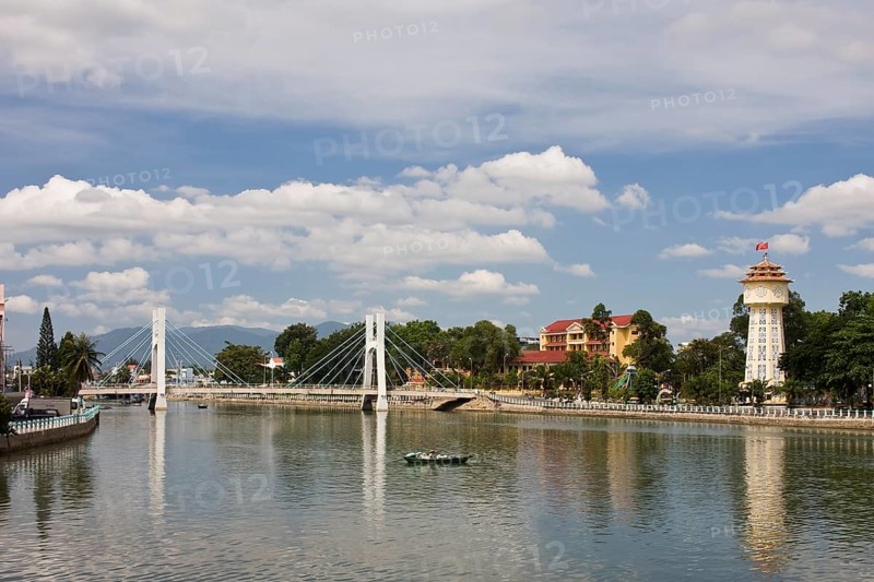Lighthouse at the harbour of Phan Thiet