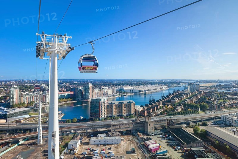 Royal Victoria Docks seen from the Emirates Air Line cable car