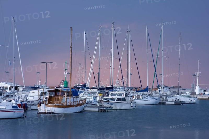 Koper marina at dusk