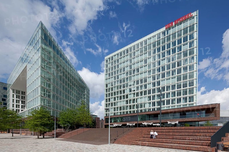 Ericus-Contor building and Spiegel Publishing House building on Ericusspitze
