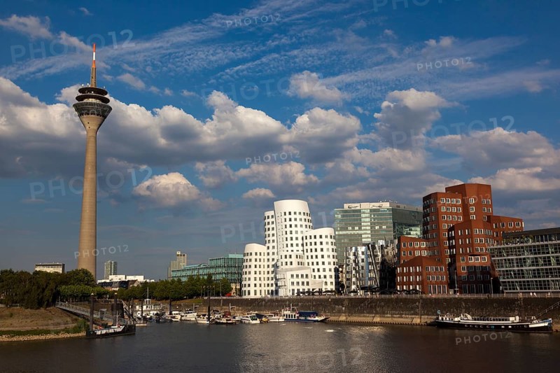Dancing Office Towers designed by Frank O. Gehry in Medienhafen or Media Harbour