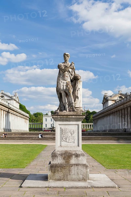 Statue of King George II as a roman emperor by John Michael Rysbrack