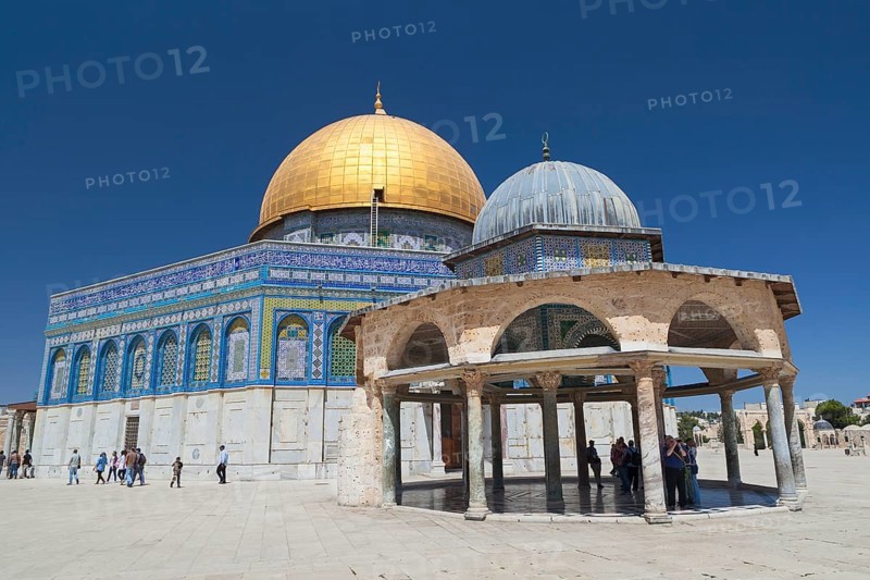 The Dome of the Rock and the Dome of the Chain on the Temple Mount