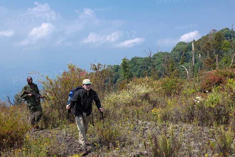 Ascent to the summit of Mount Nyiragongo volcano