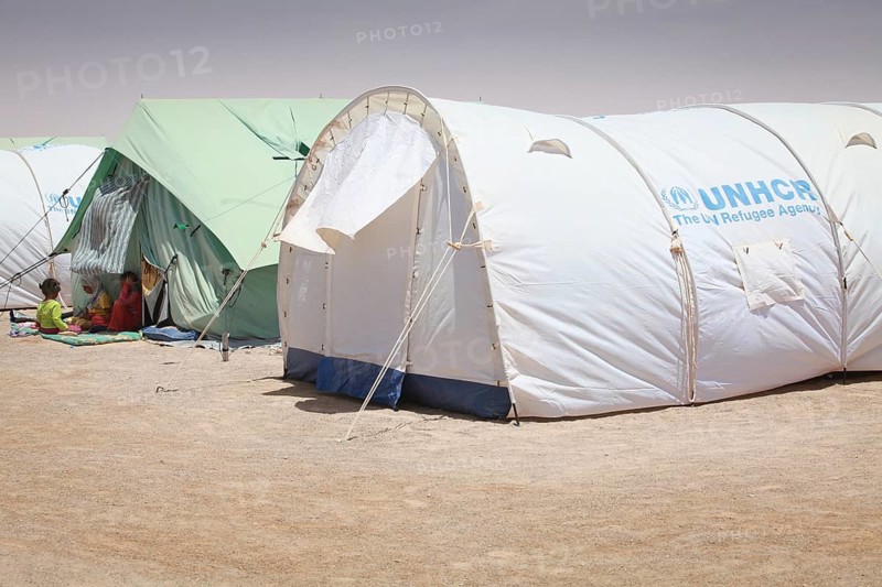 UNHCR refugee camp for refugees of the Libyan civil war