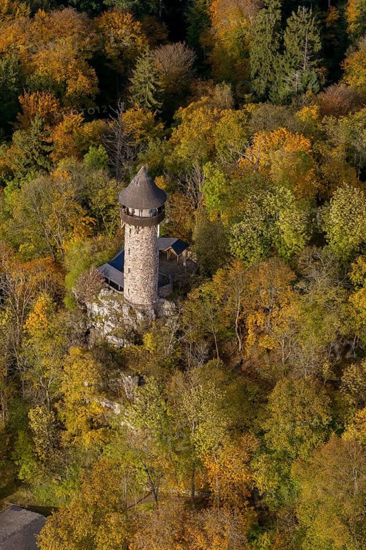 Wildenburg castle ruins in the Idar Forest low mountain range