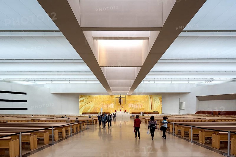 Interior of the modern Church of the Most Holy Trinity or Igreja da Santissima Trindade