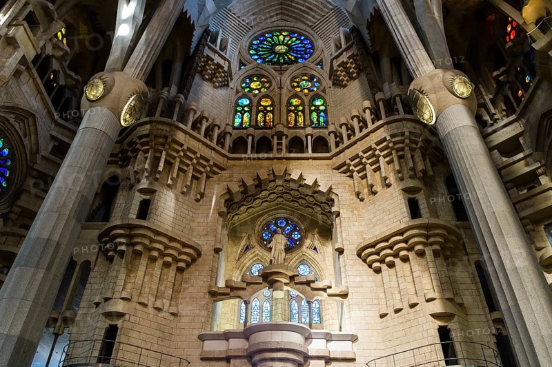 Interior of the Sagrada Familia