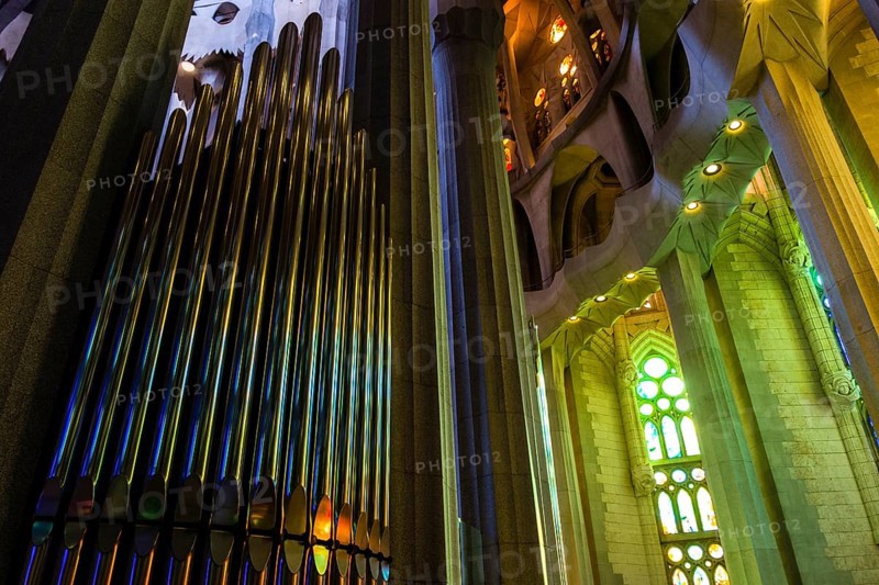Organ inside the Sagrada Familia
