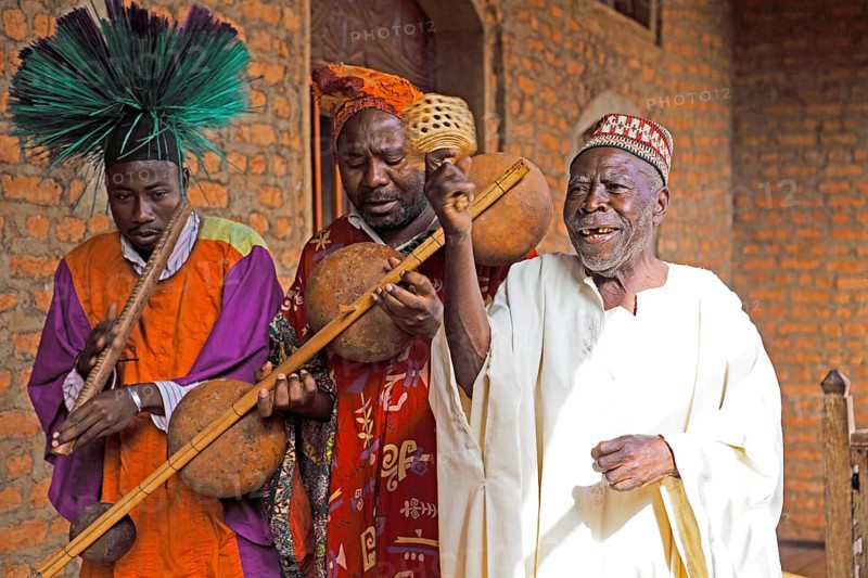 Traditional music group in the Sultan's Palace of Foumban