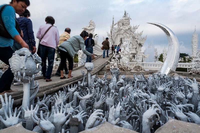Sculpture of the creatures of hell