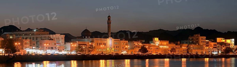 Corniche of Muttrah at dusk