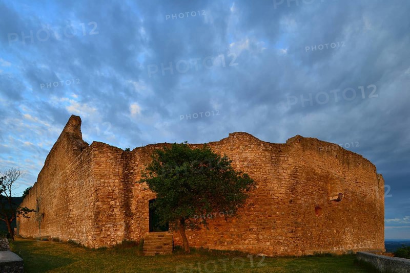 Castle ruins on Schlossberg mountain