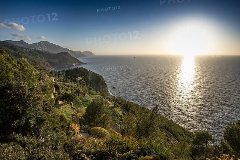 Coastal landscape with mountains