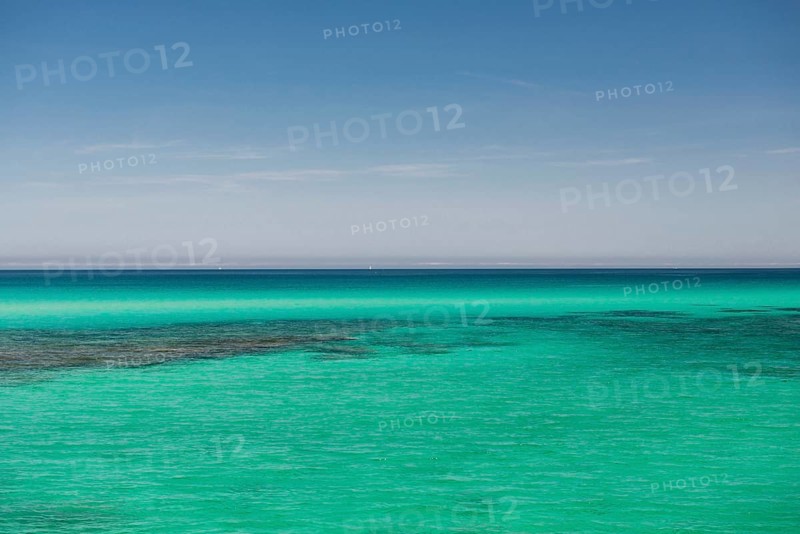 Bay and blue sea