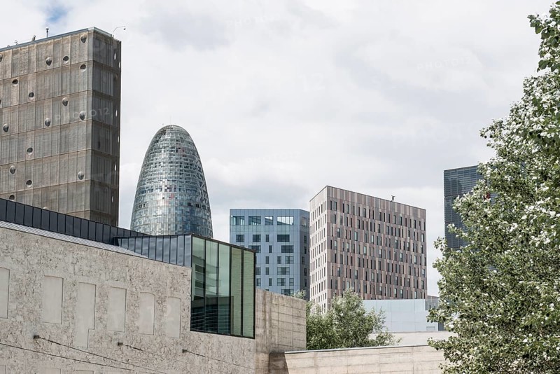 High-rise buildings in the 22@ technology district