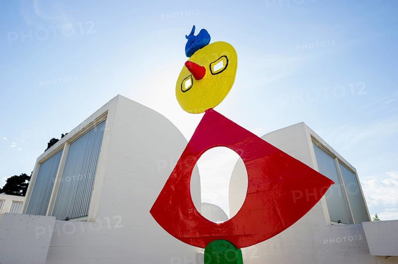 Sculpture on the roof of the Miro Museum