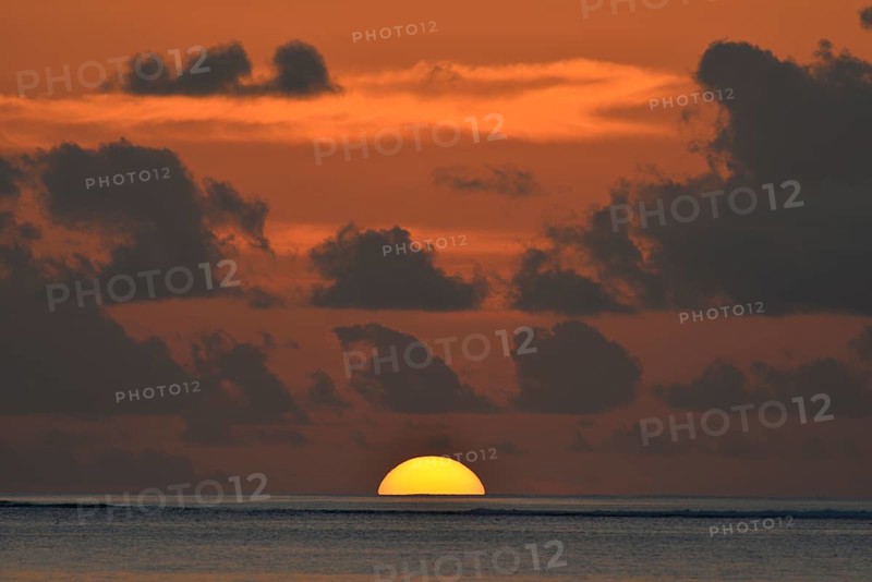 Sunset above the sea