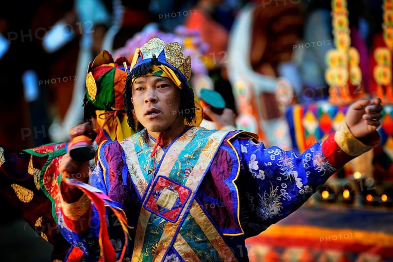 Monastery festival in Jakar Dzong fortress