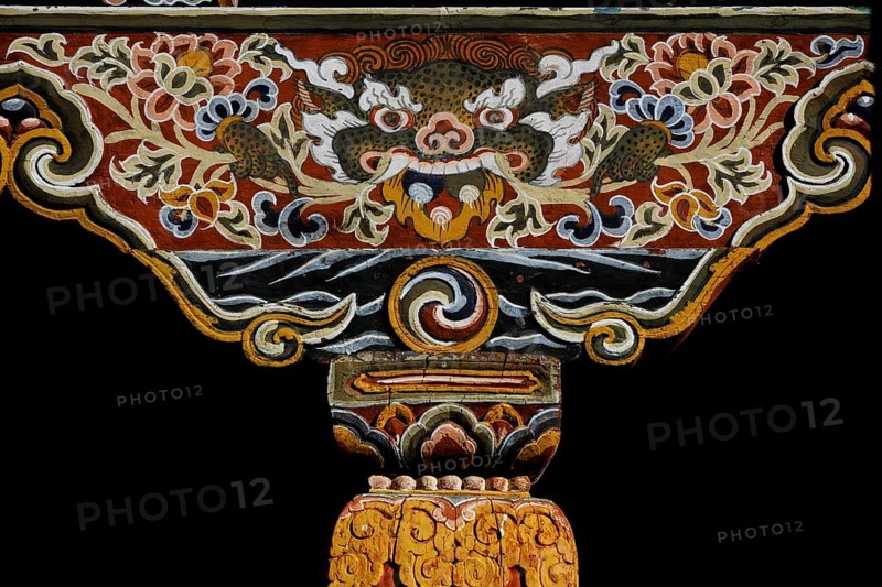Traditional religious decoration on a building
