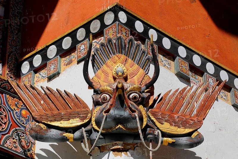 Traditional religious decoration on a building