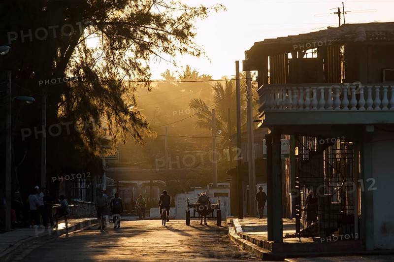 Evening mood in the coastal town of Gibara