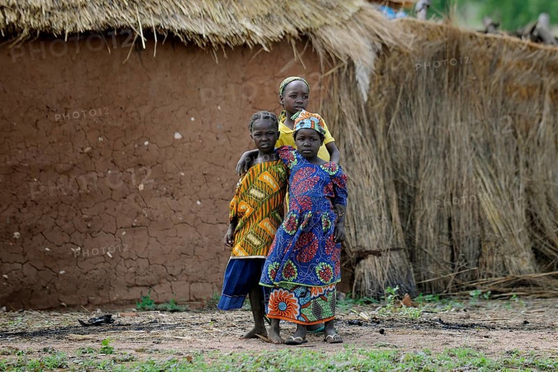 Girls in a village