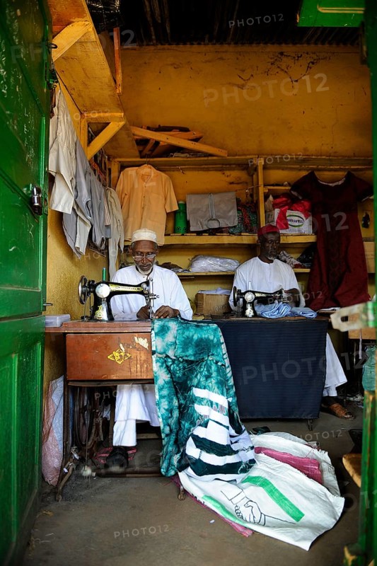 Tailors at the market of Ngaoundere