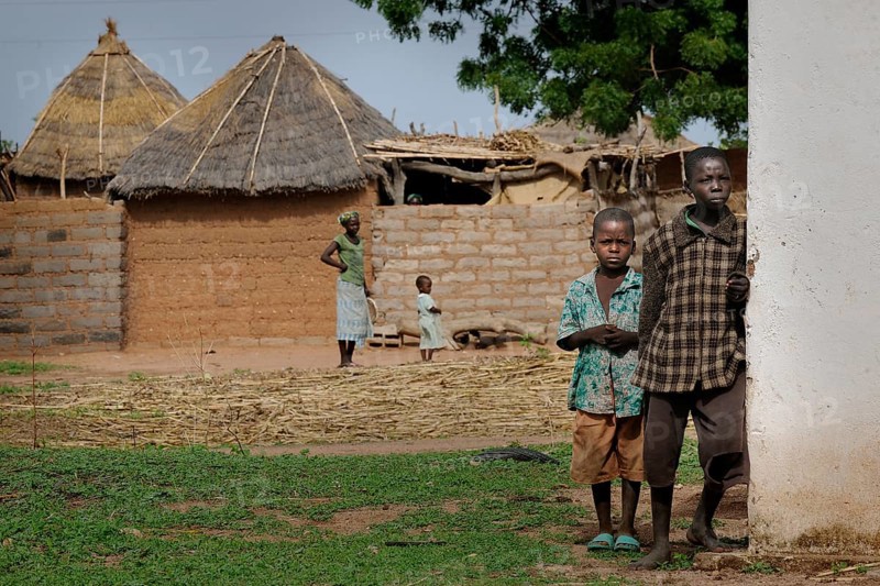Children in a village