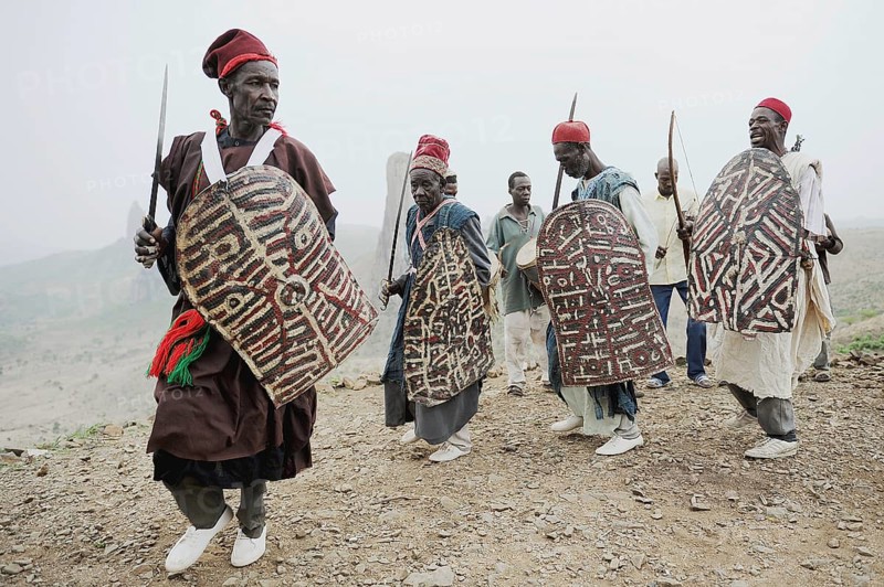 Folklore group presenting traditional music and dance