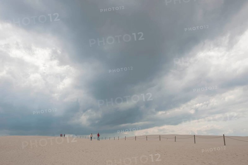 Rambles strolling on shifting sand dunes