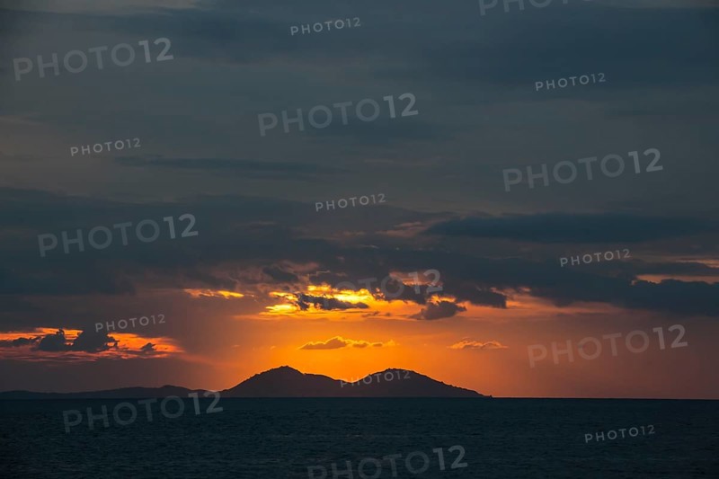 Sunset on the west coast of Flores Island