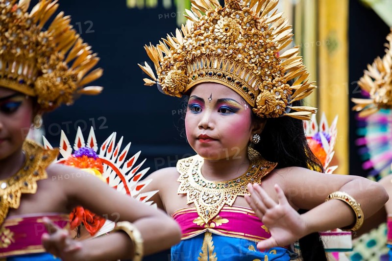 Girl during a Barong dance