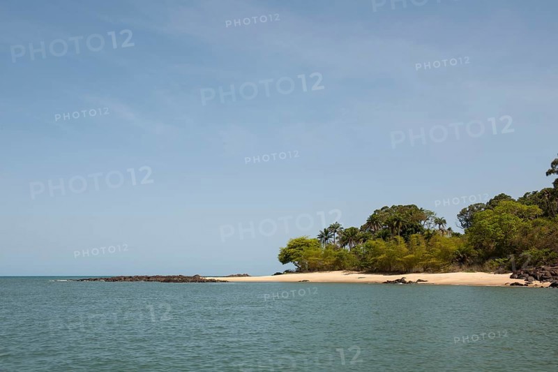 Empty beach of Mamah Beach