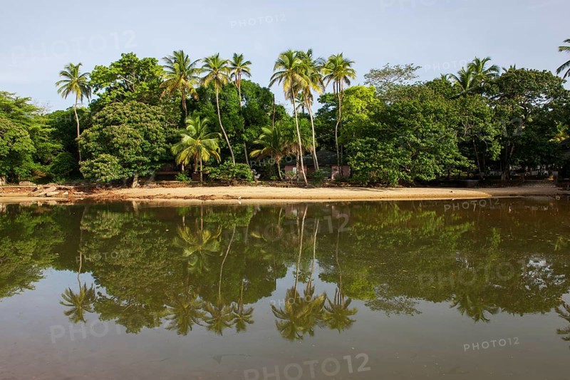 Empty beach of Mamah Beach