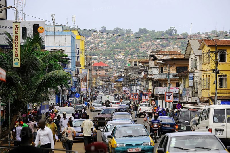 Road traffic in the capital city