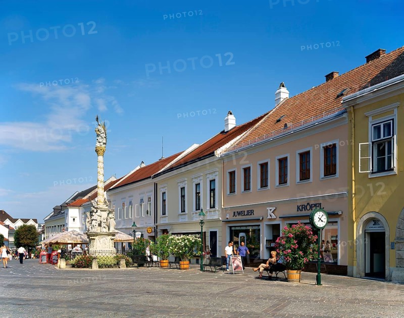 Plague column on the main street