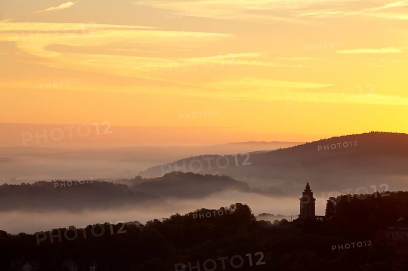 Morning fog above the Thuringian Forest