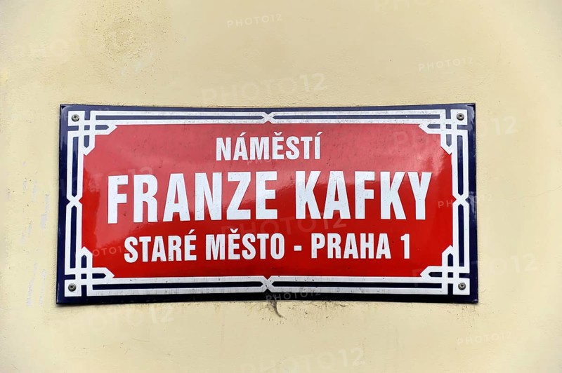 Street sign Franze Kafky