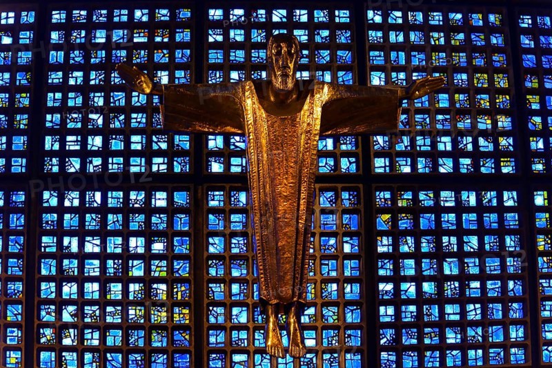 Crucifix by Karl Hemmeter in the Kaiser Wilhelm Memorial Church