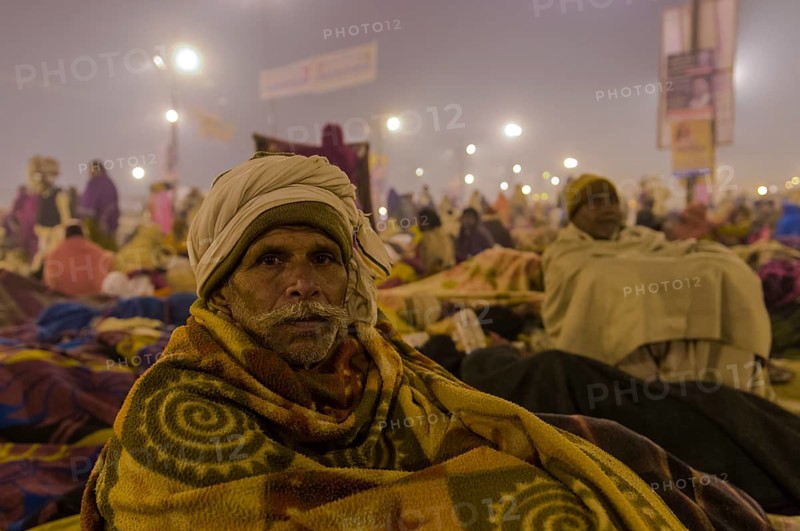 Man at Kumbha Mela grounds