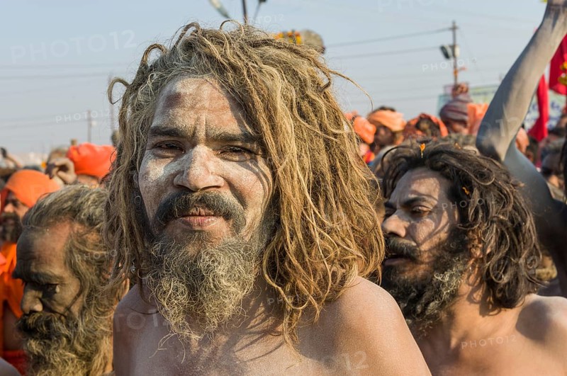 Naked Naga sadhu