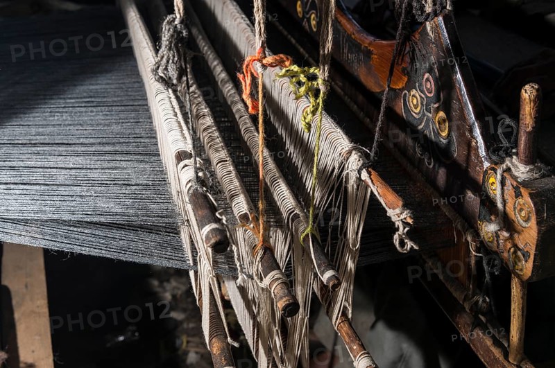 Detailed view of a handloom