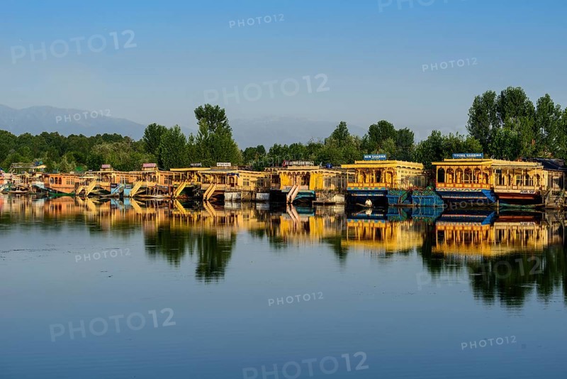 Houseboats on Dal Lake