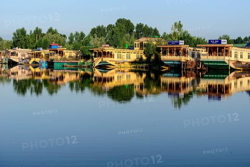 Houseboats on Dal Lake
