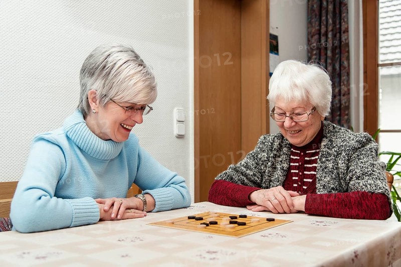 Two elderly women