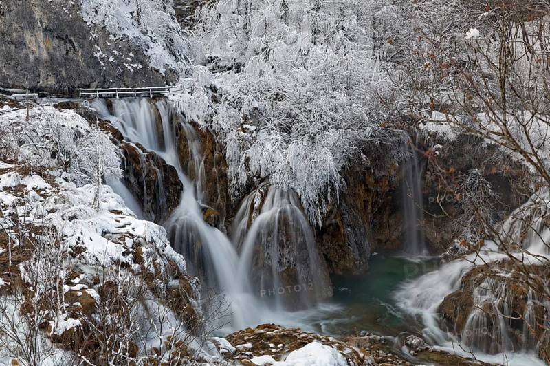 Waterfalls at the Large Waterfall or Veliki Slap