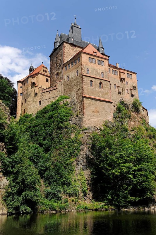 Burg Kriebstein Castle beside the Zschopau River