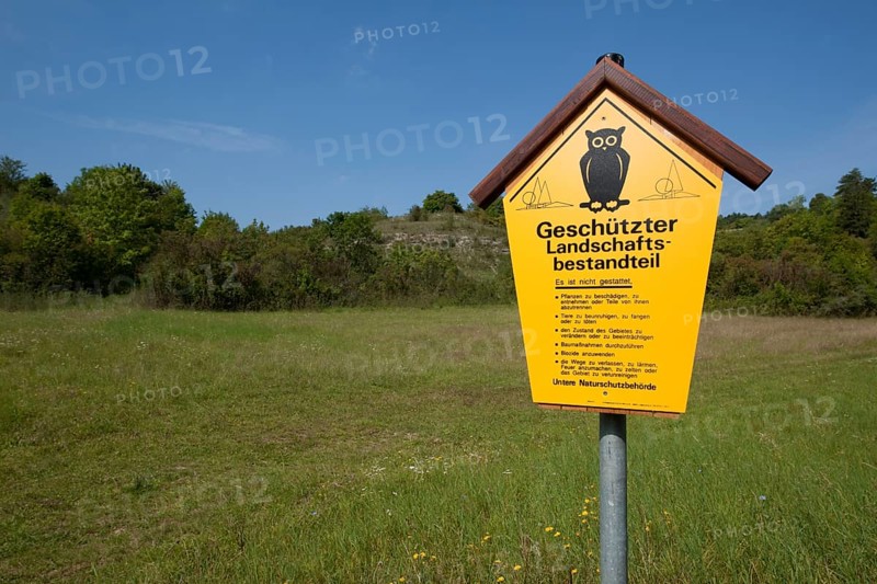 Sign 'Geschuetzter Landschaftsbestandteil'