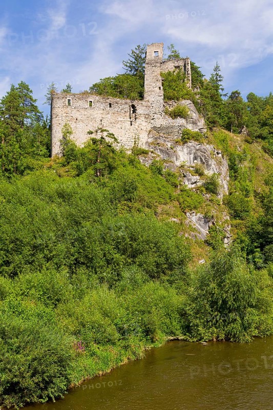 Eibenstein castle ruins on the Thaya river